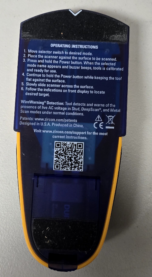 Zircon L550 Stud scan, Multiscanner, Deepscan, Studscan, Metal,AC scan