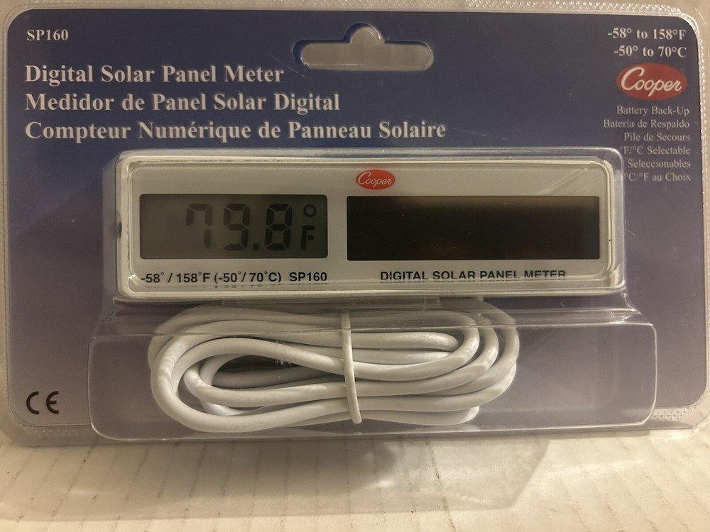 Cooper SP160 Digital Solar Panel Meter