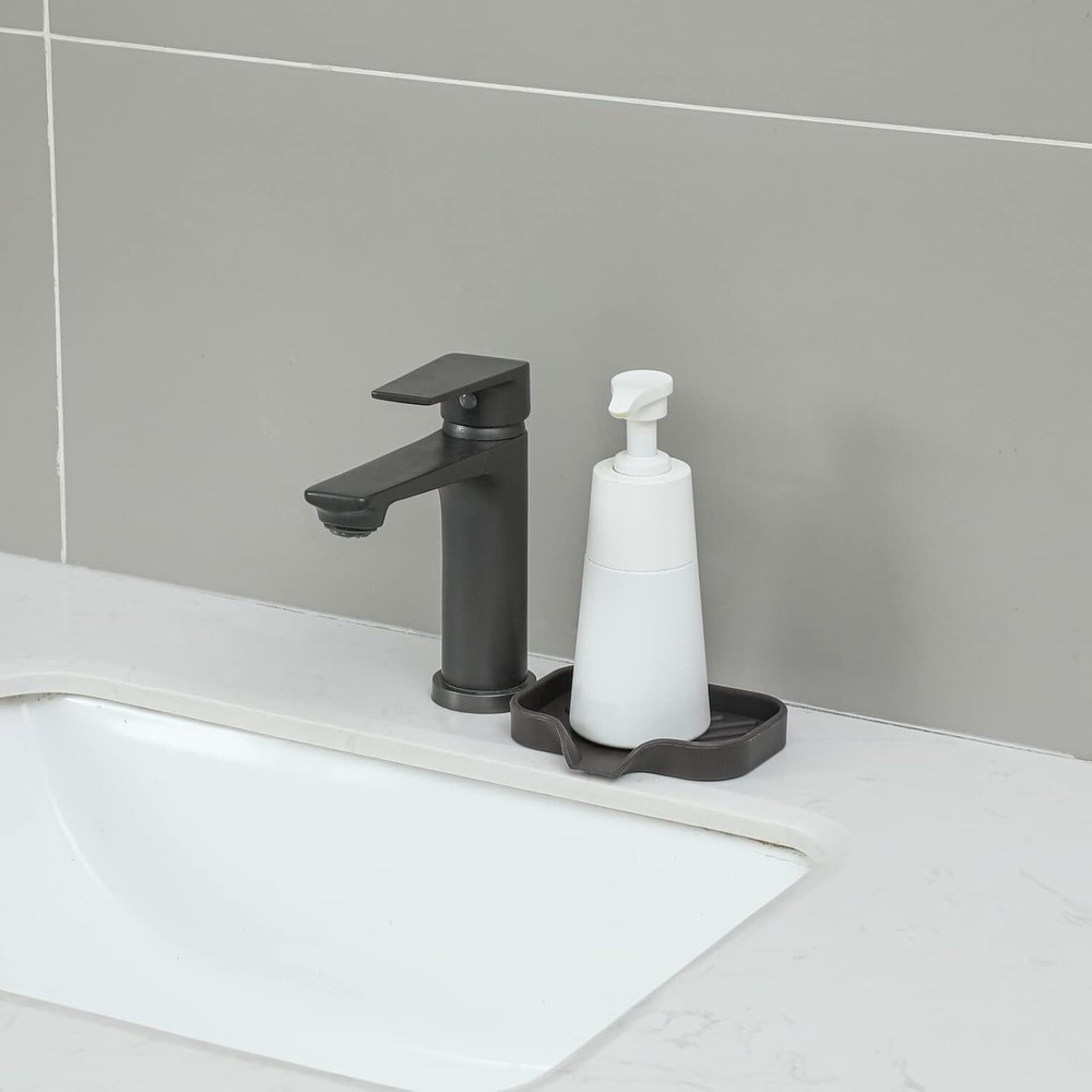 Compact Rectangular Soap Holder with Drain Spout - Hygienic Storage Solution