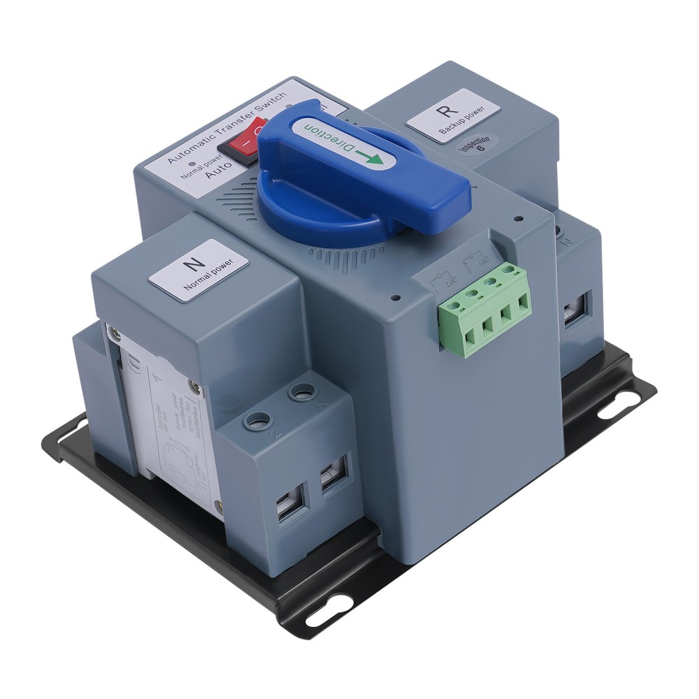 63A 2P ATS Dual Power Automatic Transfer Switch for Generator Changeover Switch