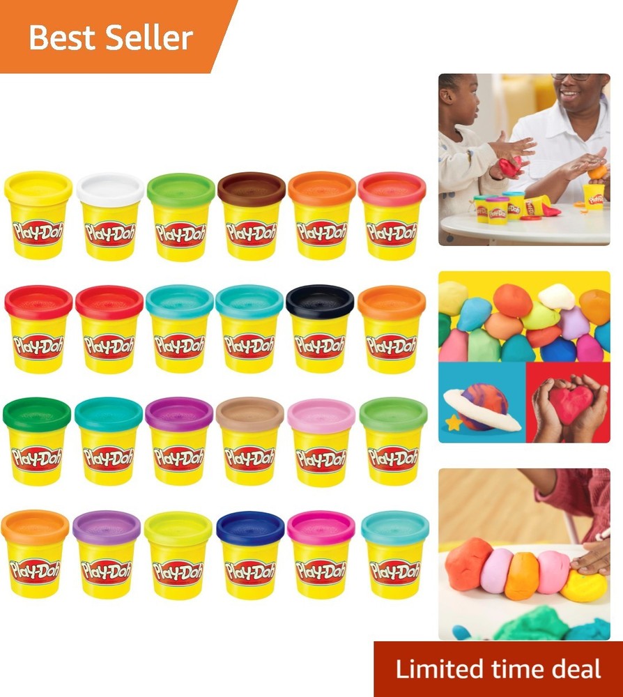Play-Doh 24-Pack Non-Toxic Modeling Compound - Assorted Colors for Kids 2+