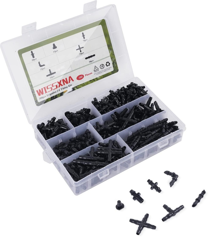 Barbed Connectors Drip Irrigation Fittings Kit