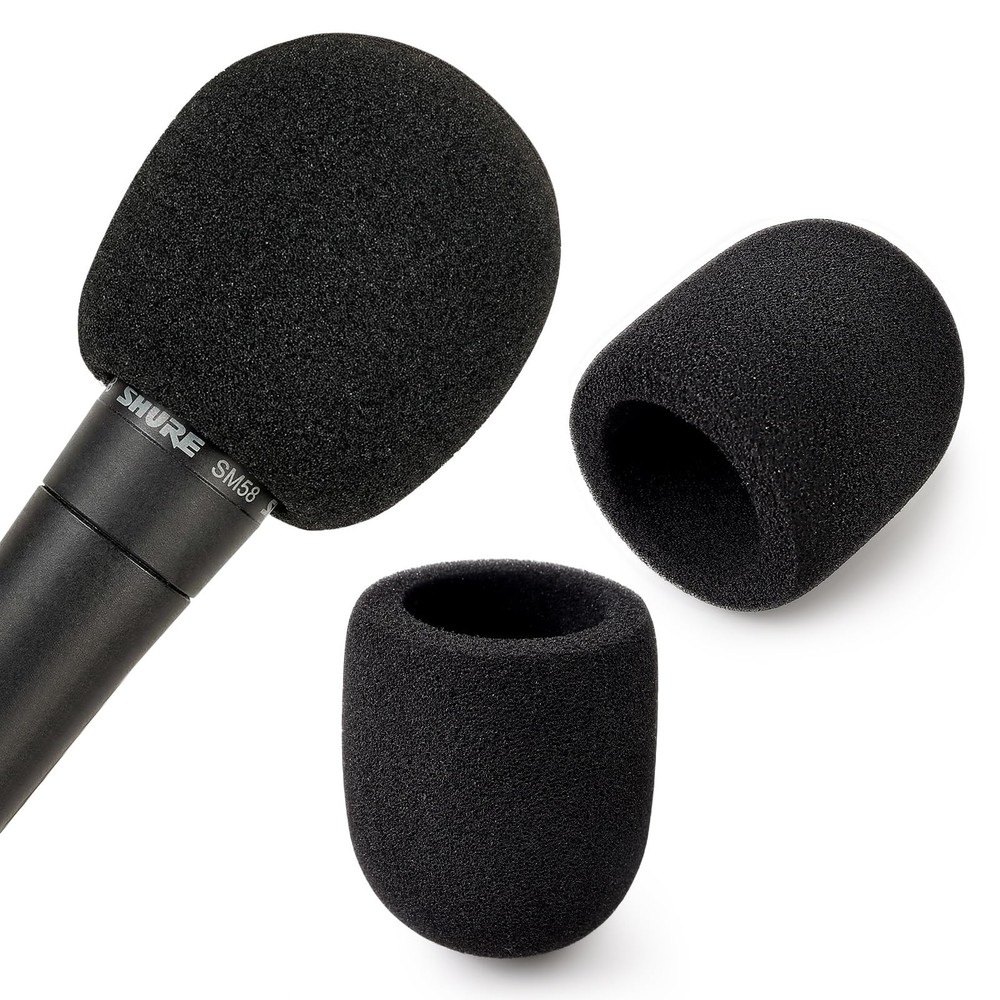 Microphone Cover, 6 Pcs Windscreen, Foam Mic Cover Suitable for...