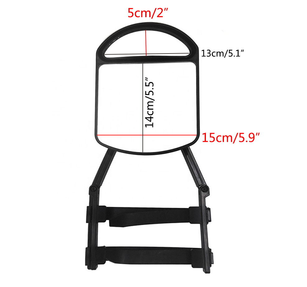Clip On Towing Mirrors Extensions Adjustable Camper Mirrors Rotation Universal*1
