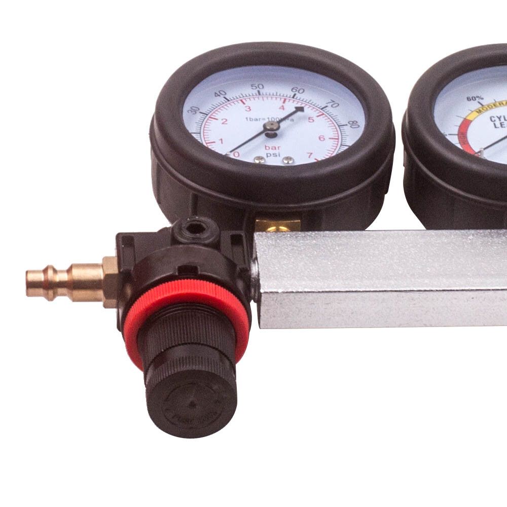 Engine Compression Leakage Leakdown Detector Pressure Tester Tool Kit M14x1.5