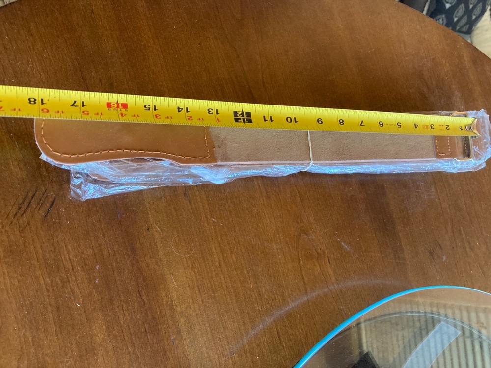 Straight razor strop sharpening strap barber leather new