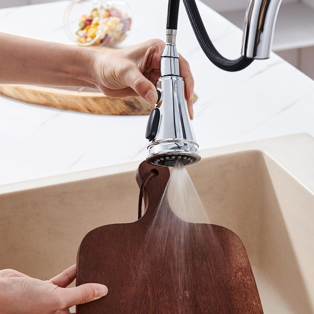Pull Down Kitchen Faucet Head Replacement 3-Gear Faucet Head Sink Spray Nozzle