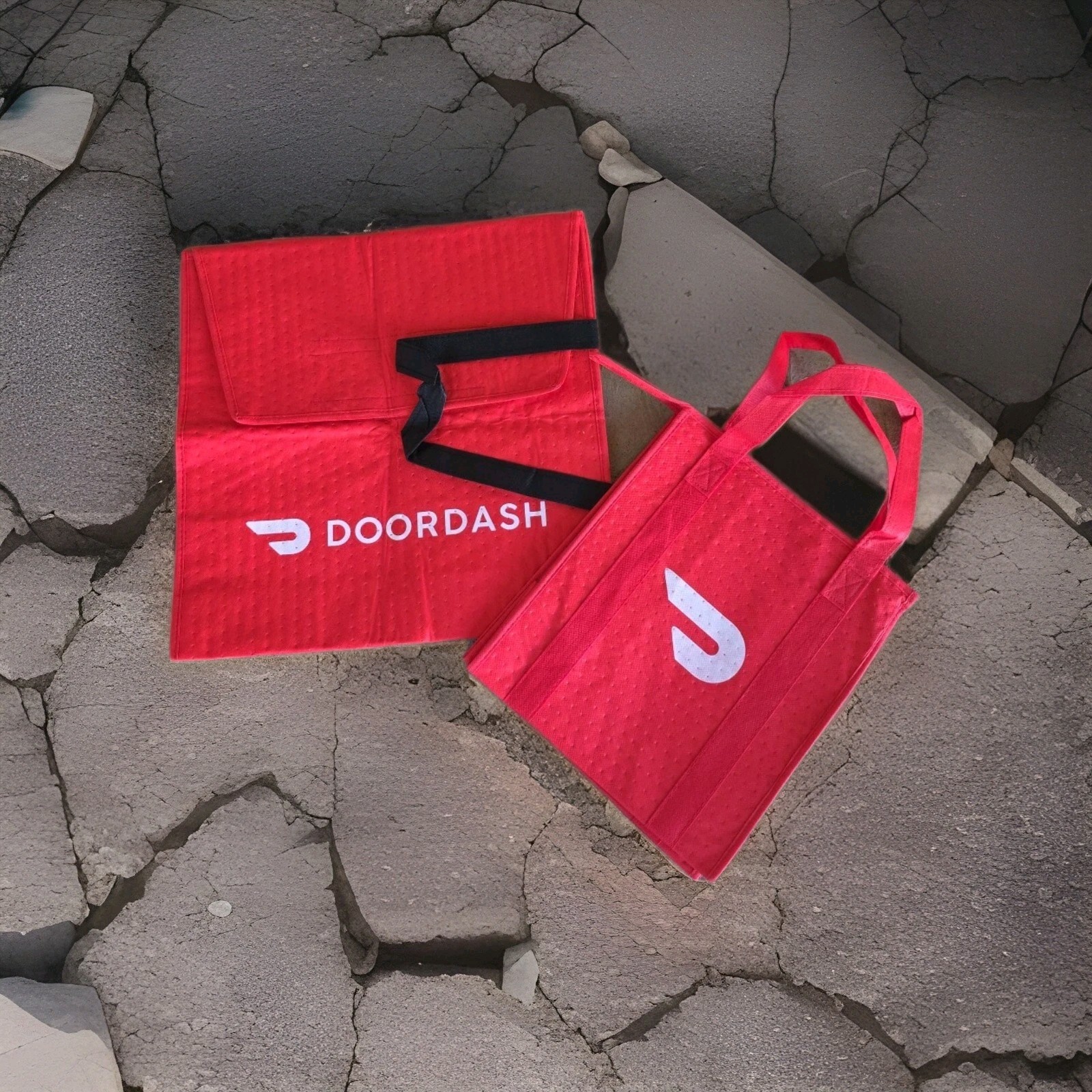 Set Of 2 Doordash Delivery Bag And Pizza Bag Insulated