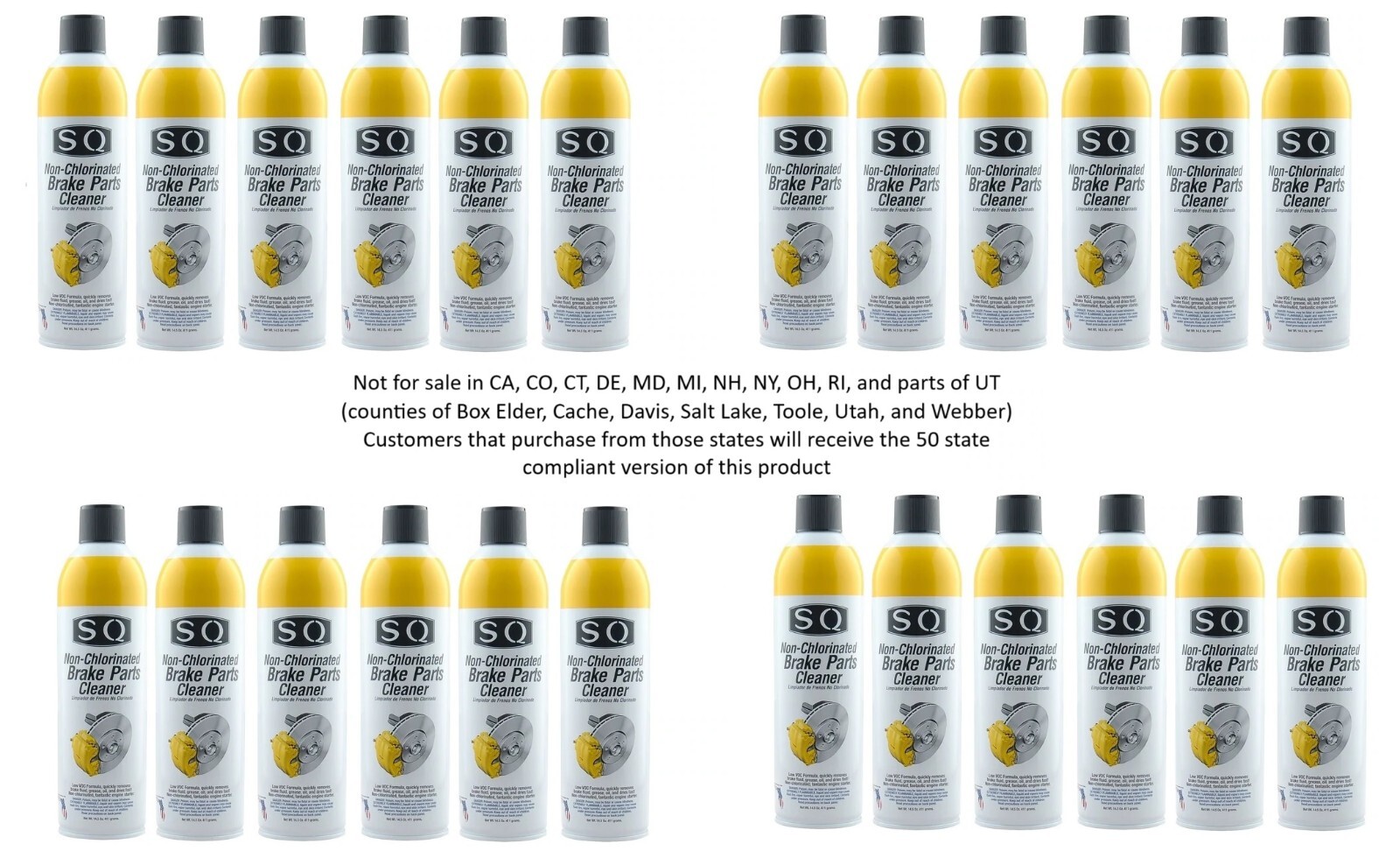 Non Chlorinated Brake Parts Cleaner 24 units, 14.5 OZ per can