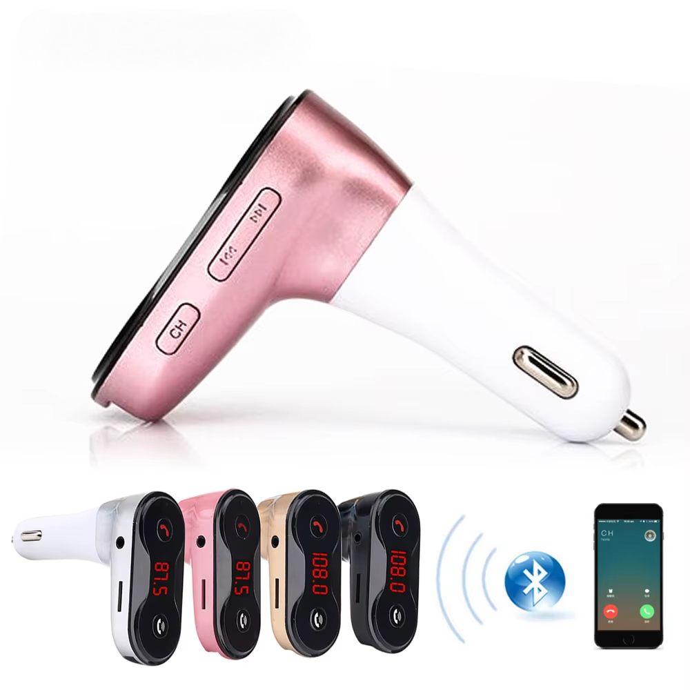 Car Audio Wireless Bluetooth FM Transmitter MP3 Player USB Car Charger Adapter