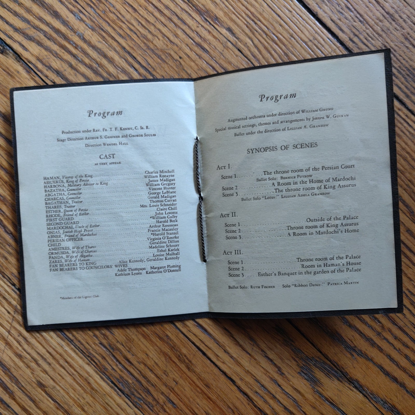 True Vintage Lot of 6 Detroit Opera House Garrick Shubert 1920s Playbills