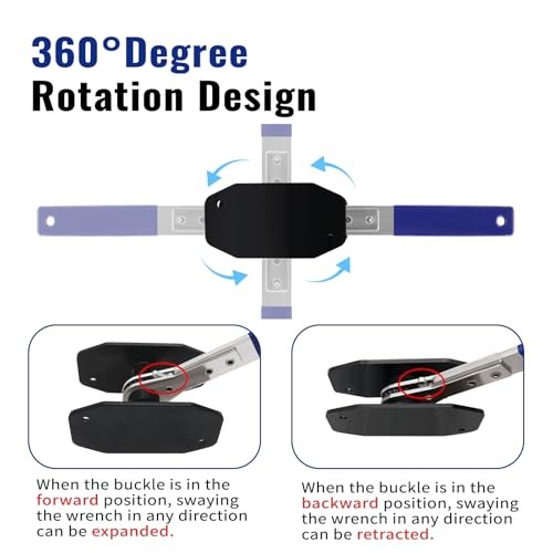 Brake Caliper Compression Tool, Universal Caliper Piston Compressor Tool, 360°