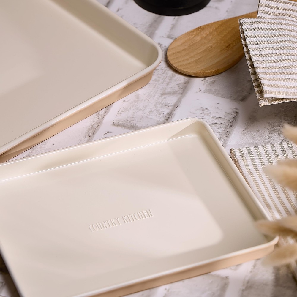 Nonstick Stackable Bakeware Set - Deluxe Heavy Duty, Durable, Easy Release Ba...