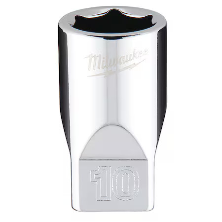 Milwaukee Tool 45-34-9036 1/4 In. Drive 10Mm Metric 6-Point Socket With Four