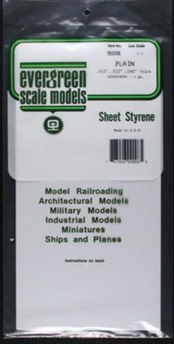 Evergreen Plastic Styrene Plain Assortment (3) - Model Railroad Scratch