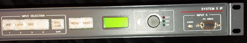 Extron System 5 IP FPC SA - 5 Input A/V Switcher