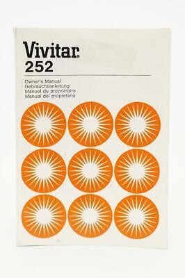 Vivitar 252 Flash Instruction Manual