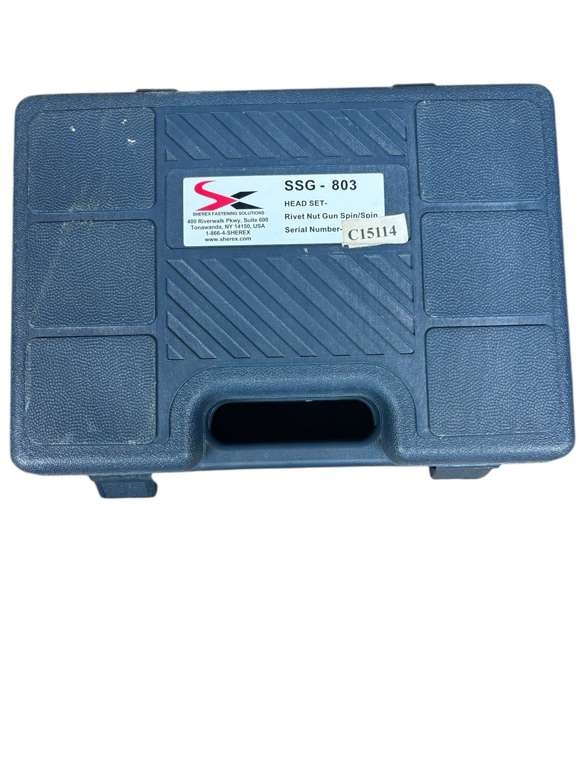 Sherex SSG-803 Pneumatic Rivet Nut Gun Spin/Spin Tool – M8/M10 – w/ Case