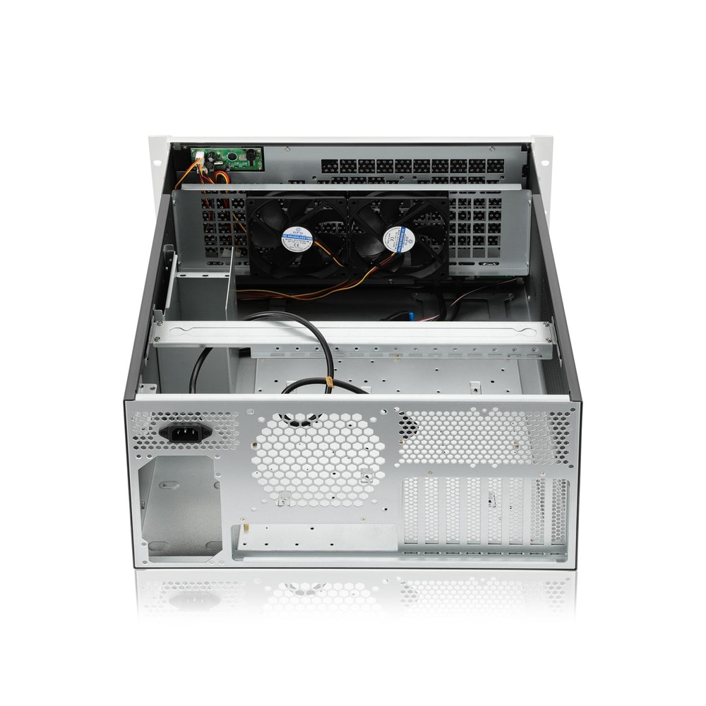 RackChoice 5U rackmount Server Chassis Silver Color Support Liquid Cooling Co...