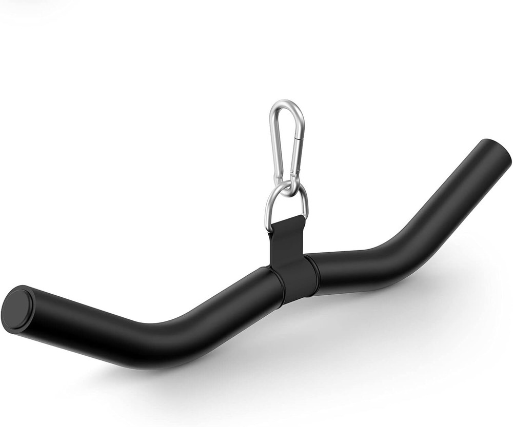LAT Pulldown Attachments, Black Steel LAT Bar Cable Attachments Handles
