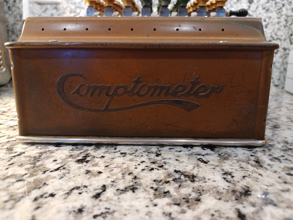 Antique Vtg Felt & Tarrant Comptometer Adding Maching 1920's Amazing Condition
