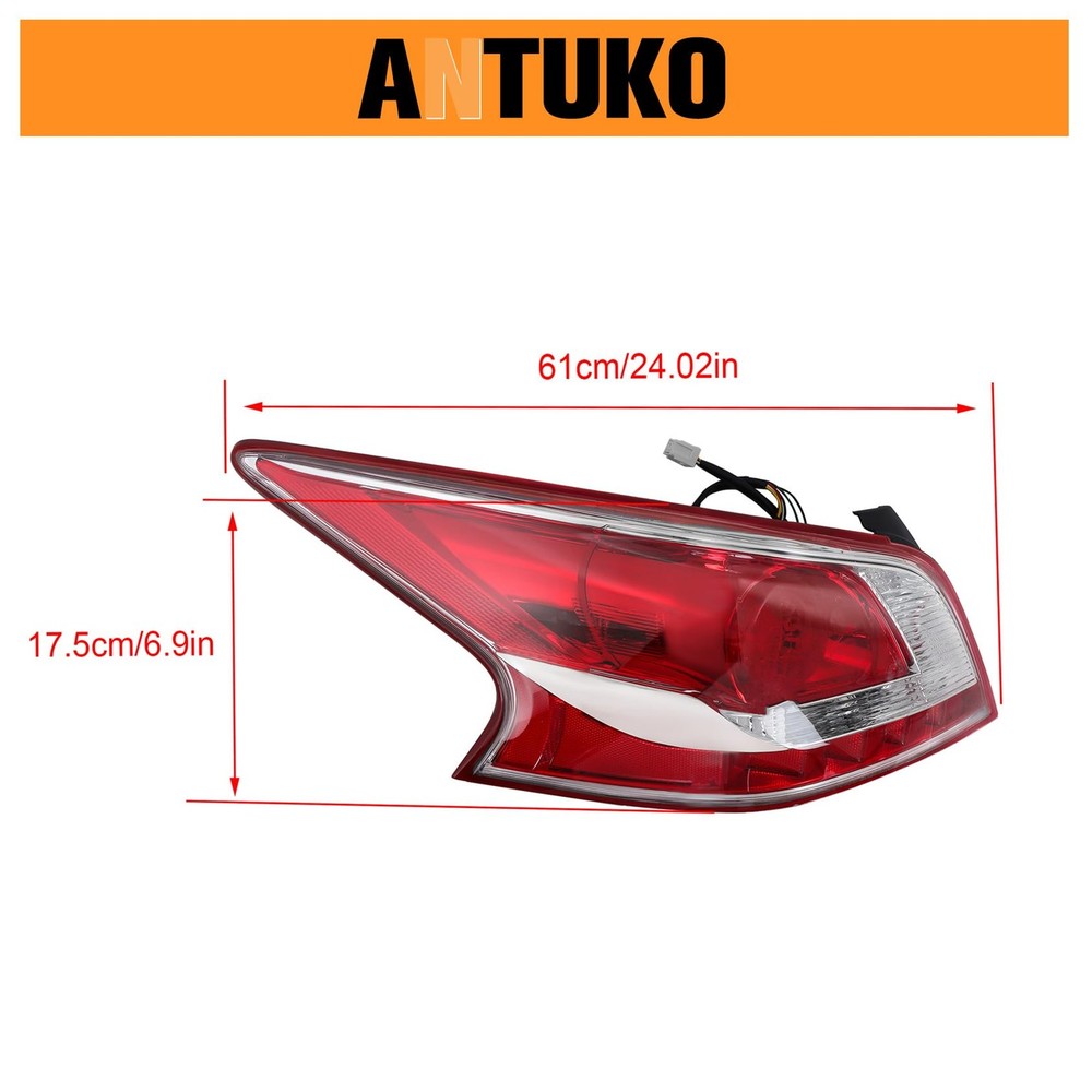 LH Tail Lamp Assembly Replacement for Altima 2013 Left Side Tail Light