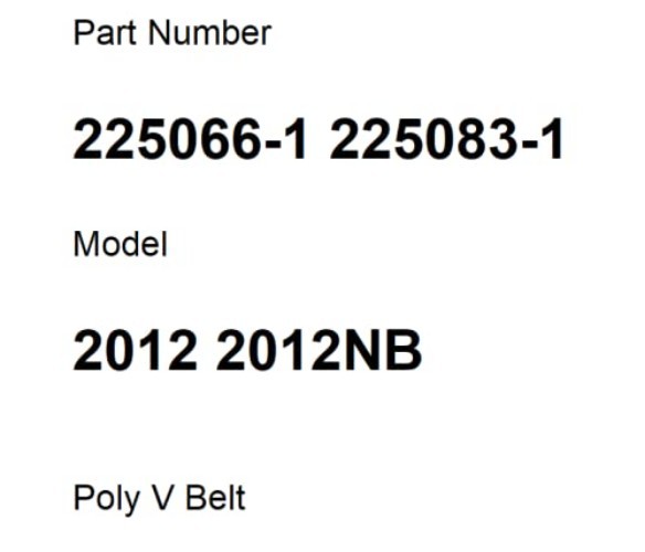 Durable Polyurethane V Belt for 2012NB Planer - Essential Replacement 1PCS