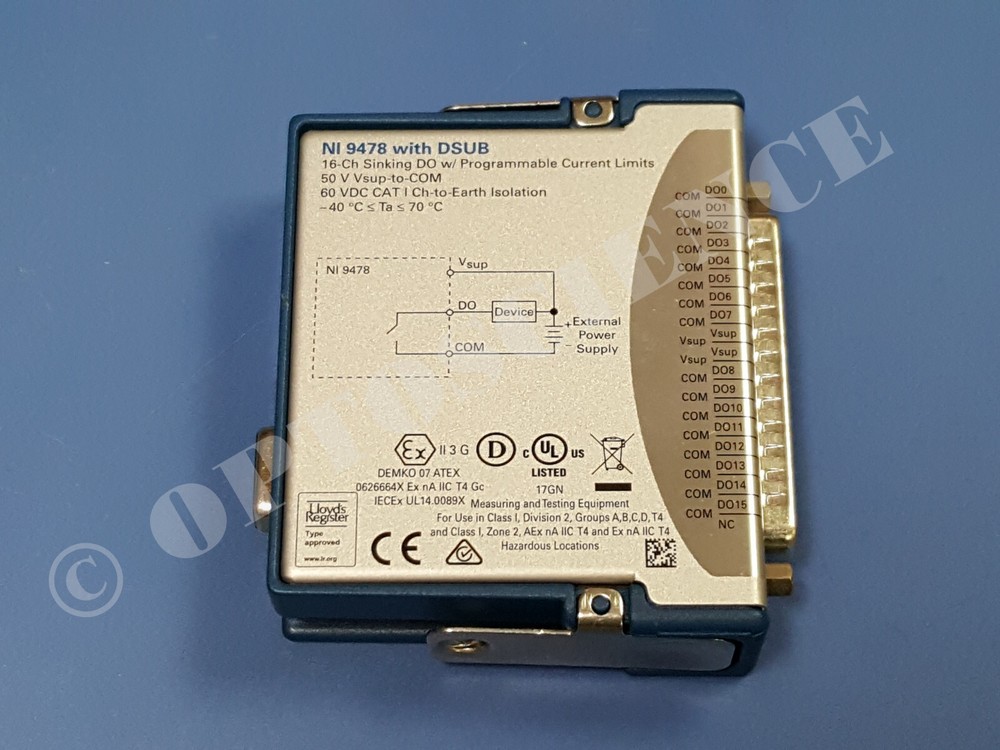 National Instruments NI 9478 cDAQ Digital Output Module, 50V 16ch