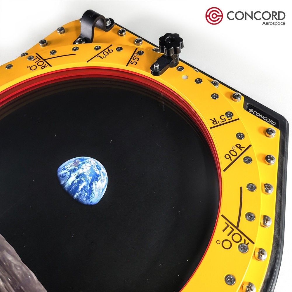 APOLLO COMMAND MODULE HATCH WINDOW - INNER STRUCTURE PICTURE FRAME