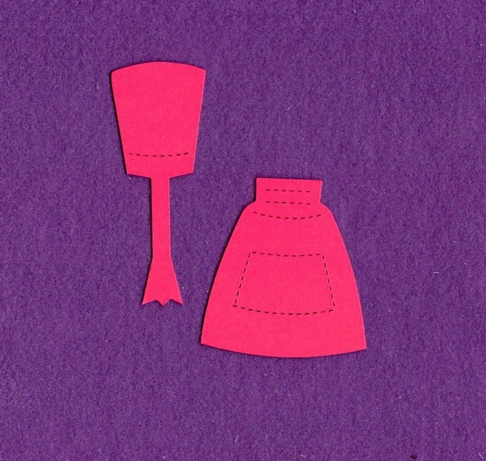 NAIL POLISH die cuts scrapbook cards