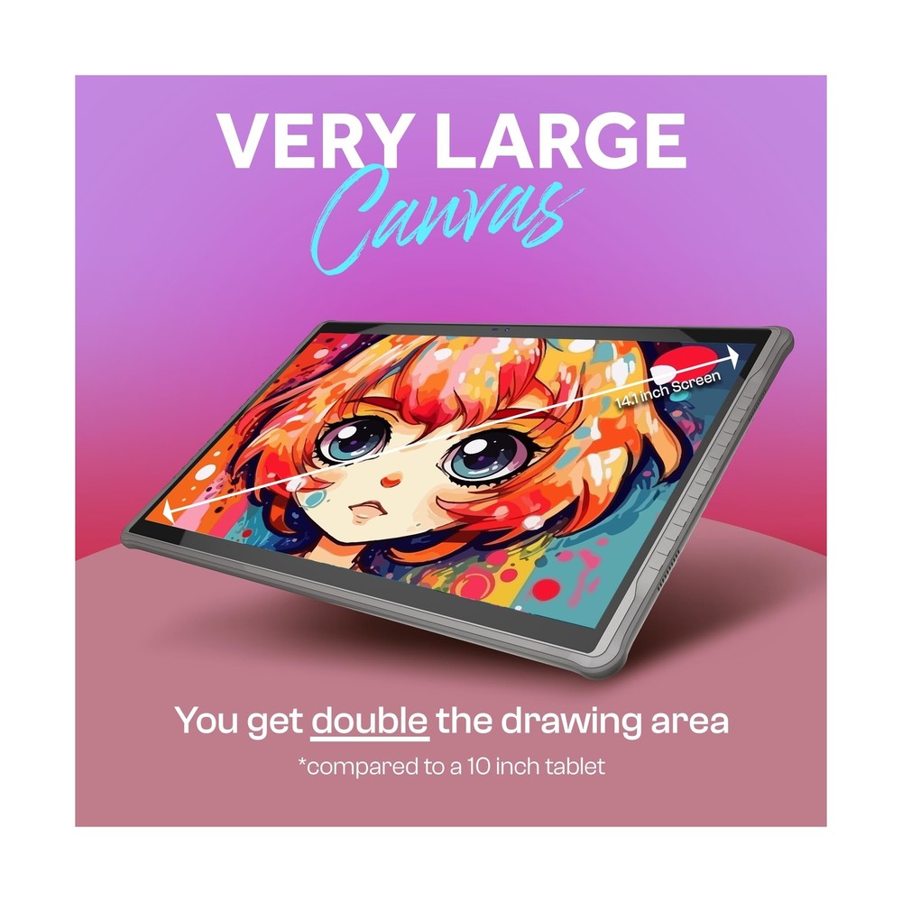 X14 Largest Standalone Drawing Tablet • No Computer Needed • Pro Dra