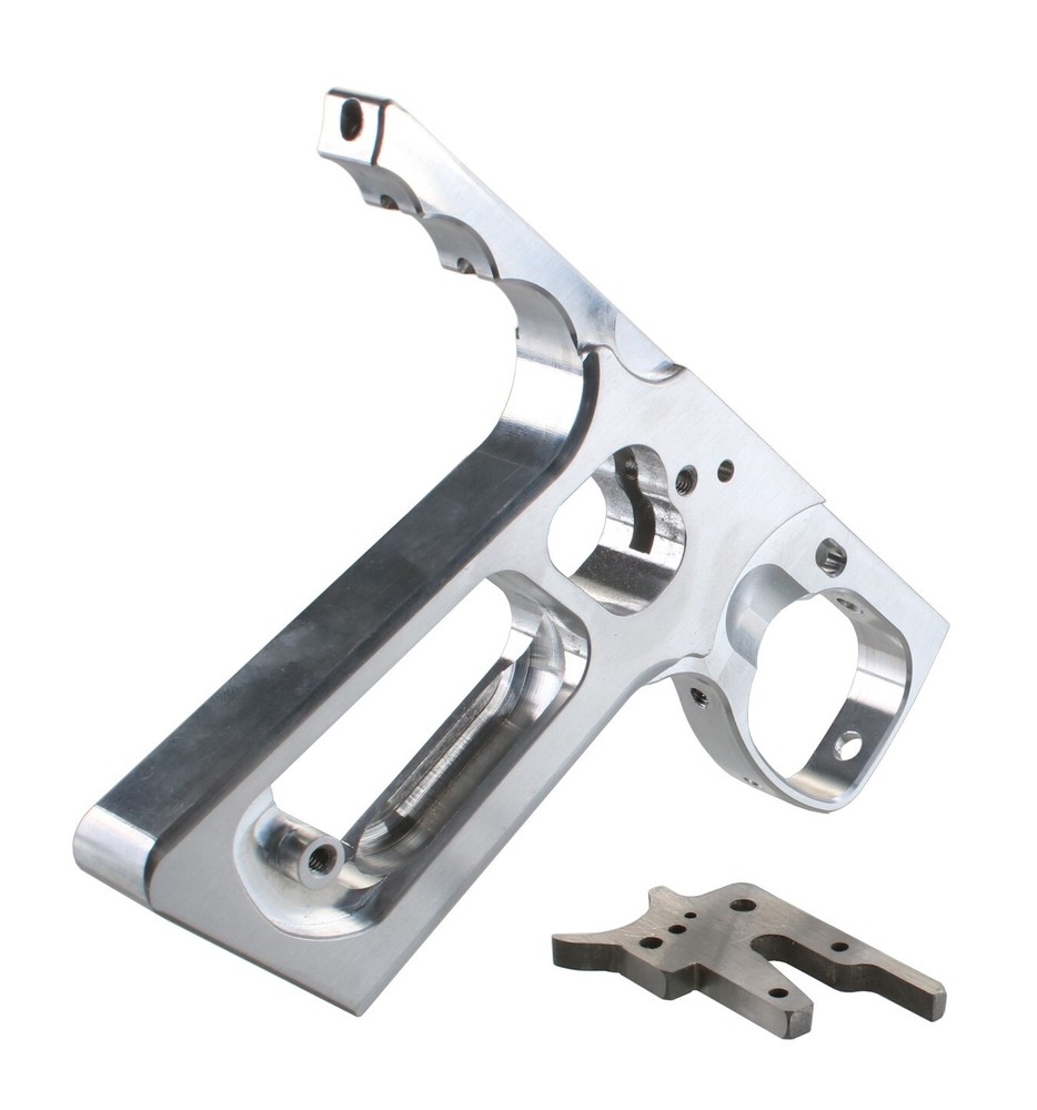 SHOCKTECH AUTOCOCKER 09 SFL FRAME RAW + MATCHING THICK TRIGGER PLATE PAINTBALL