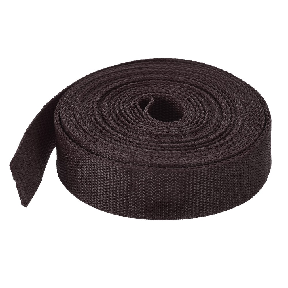 Lightweight Polypropylene Webbing Strap 1 1/4" 10 Yard Backpack Brown