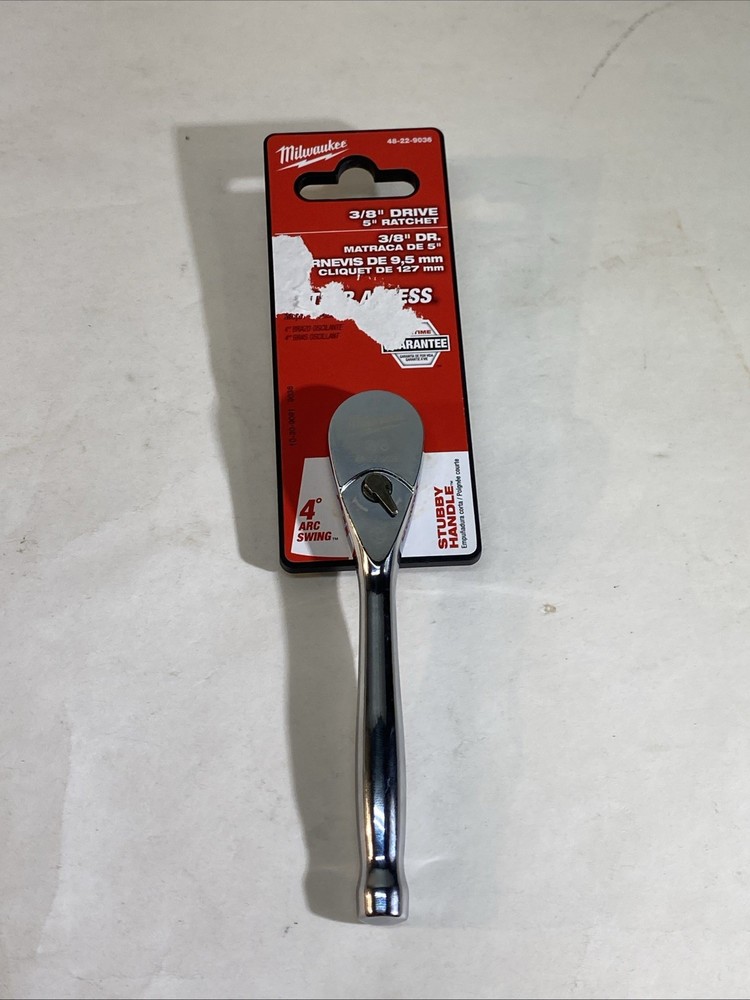 Milwaukee 48-22-9036 3/8" Drive 5" Ratchet NEW