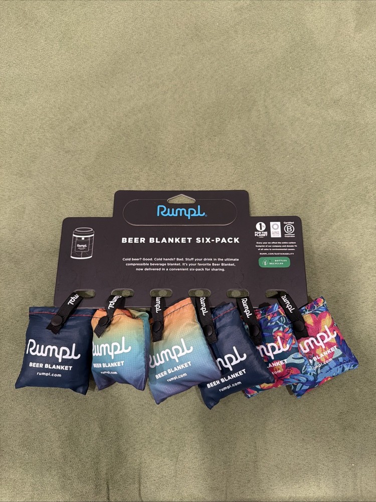 Rumpl Beer blanket / Bevy Sack Six Pack NEW