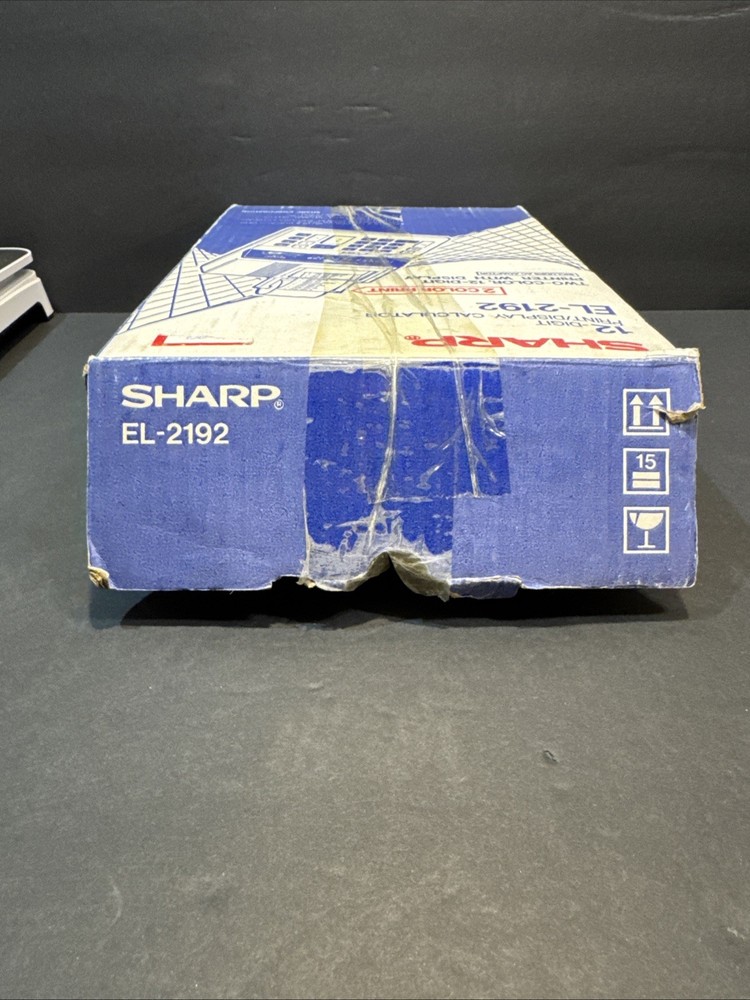 New Sharp EL-2192 Printing Calculator In Open Box Tested Works Missing Arm