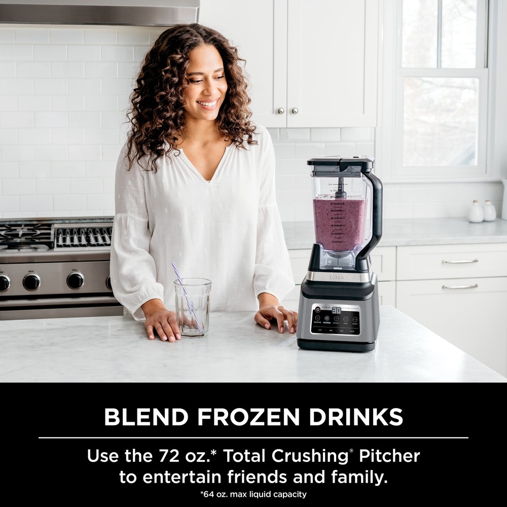 Ninja - Professional Plus Kitchen System with Auto-iQ & (2) 24oz Single-Serve...