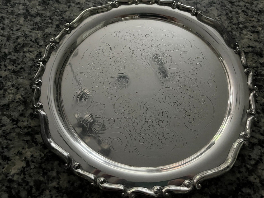 Vintage Rogers Silver Co. Silver Plate 11" Tray