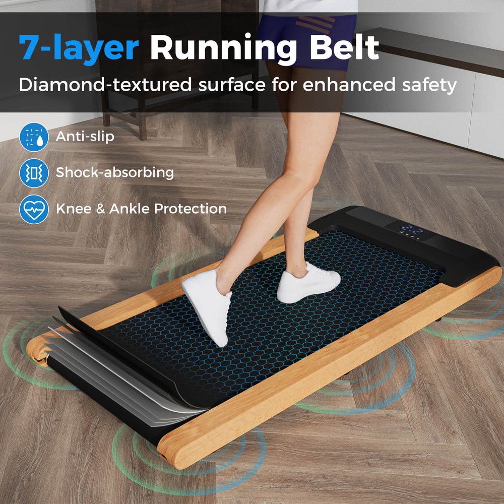 3-in-1 Walking Pad Under Desk Treadmill w/ LED Display Remote Smart APP Control