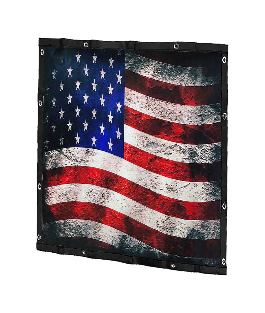 Peterbilt 385 / 377SBA Premium Mesh 'Old Glory' Bug Screen