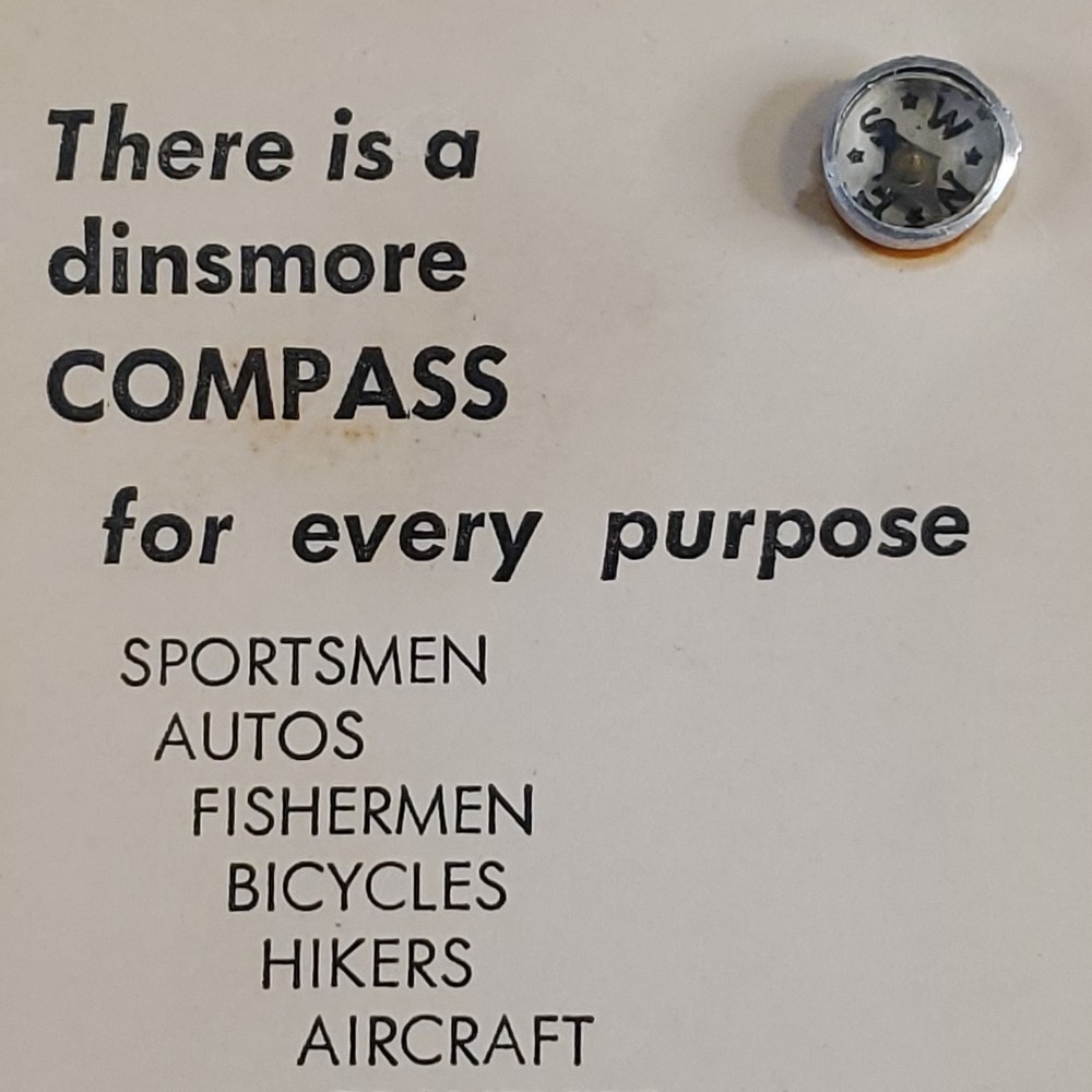 vintage Dinsmore miniature compass