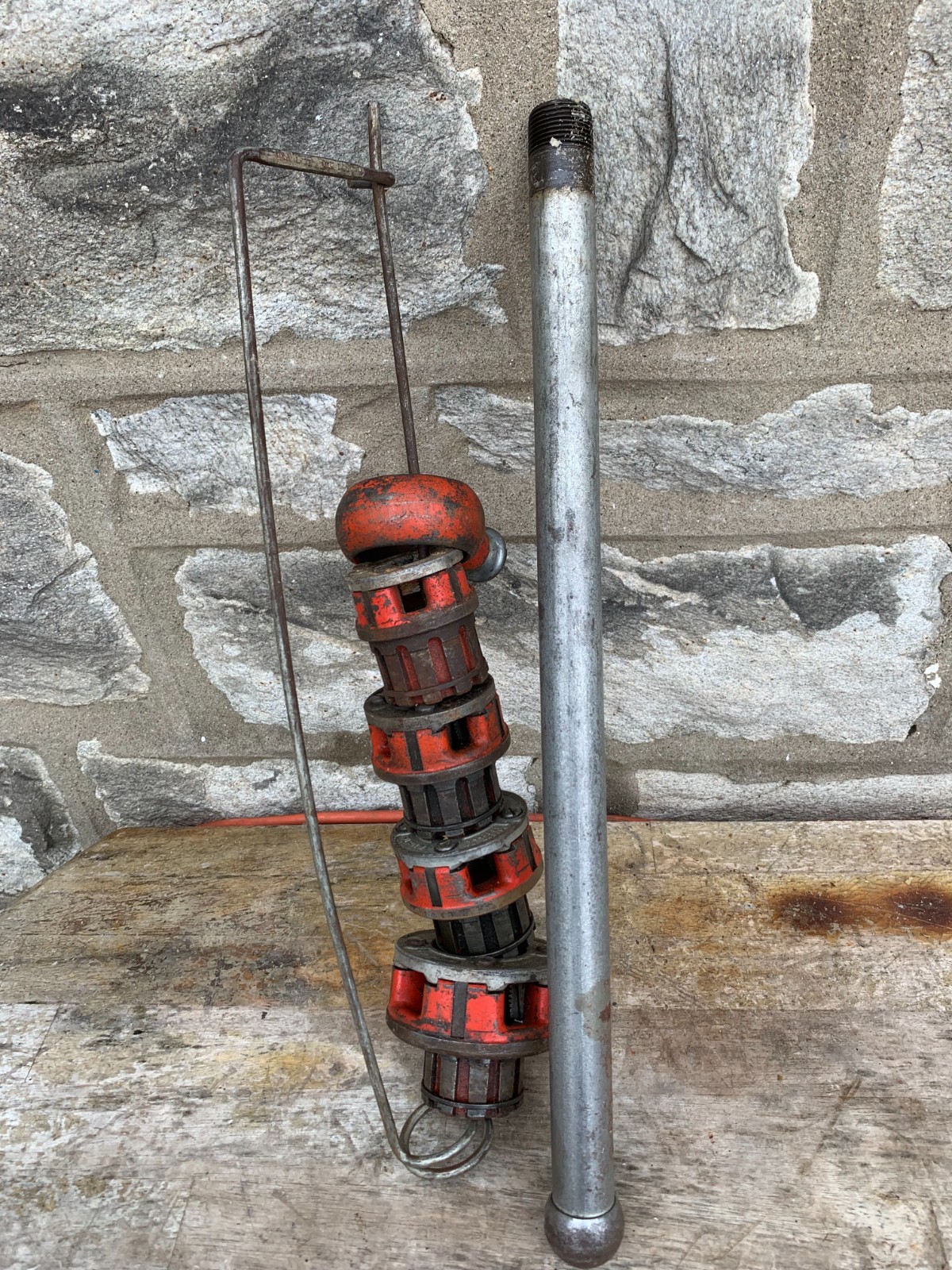 Ridgid 00-R 6 Pc VTG Pipe Threader Kit Ratchetting Die Head 3/8- 1" USA Made