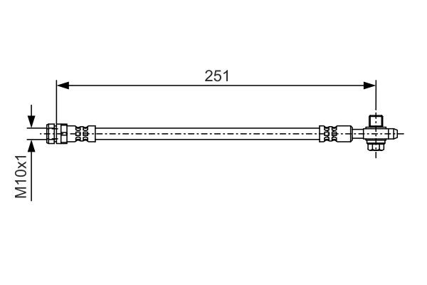 Brake Hose BOSCH 1987481A27