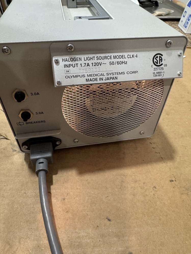 Olympus CLK-4 Endoscopic Halogen Light Source as pictured working nice condition