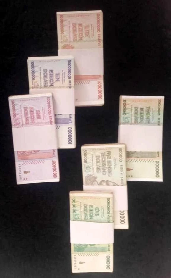 Zimbabwe Billion Dollars Banknotes 2008 | Mixed Bundle 375 PCS | Hyperinflation