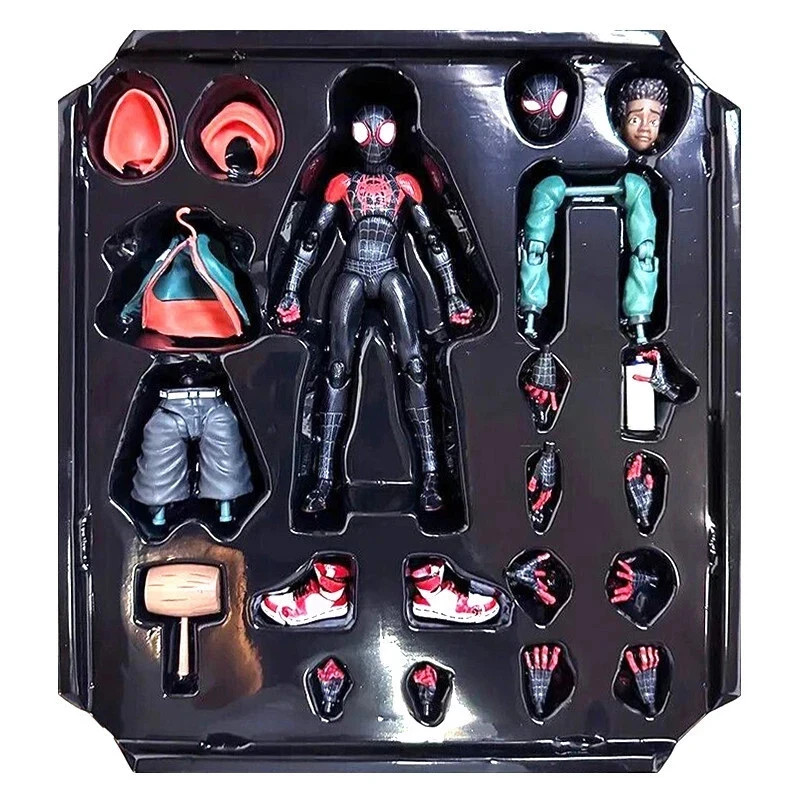 Spider-Man Action Figure Miles Morales Into The Spider Verse Toy Gift With Box*