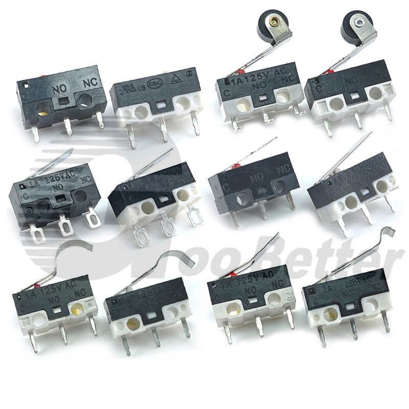 Limit Switch Long Curved Roller Lever Snap Action Micro Limit Switches 250V 5A