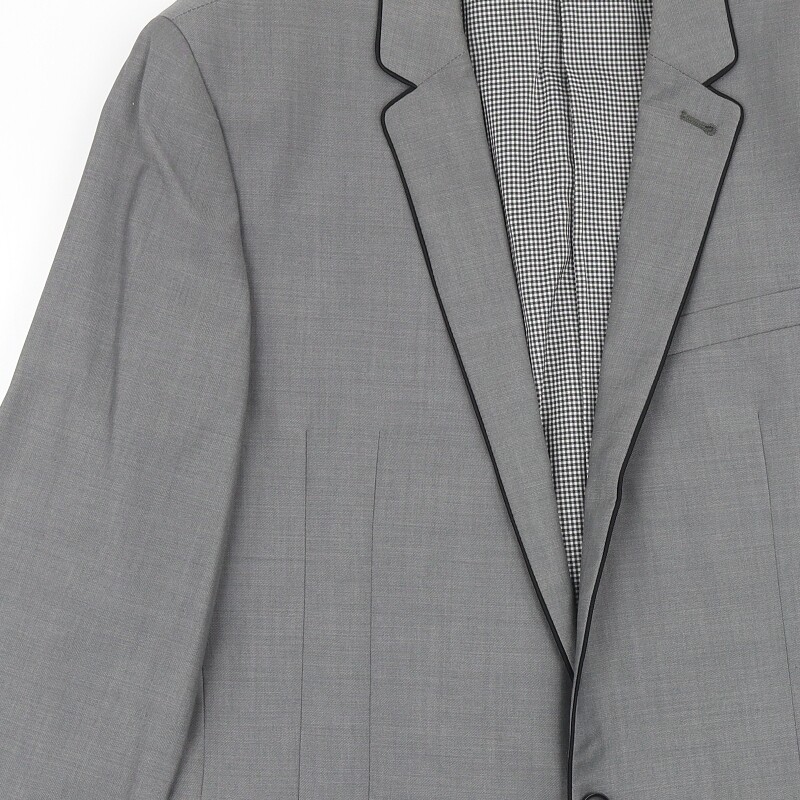 NEXT Mens Grey Wool Blend Blazer Size 40 Reg