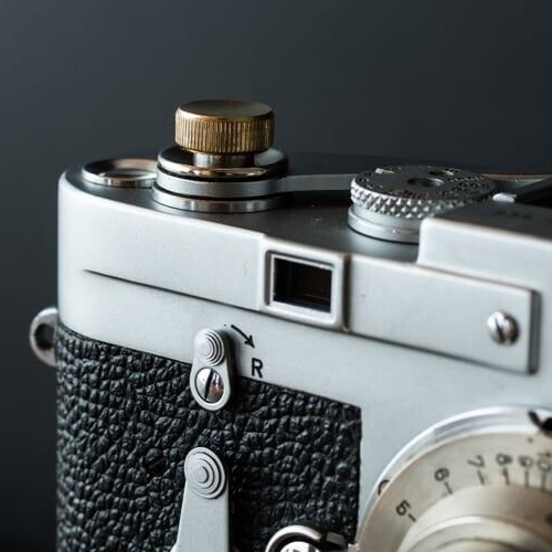 NANIGASHI Shutter Release Button Brass Base finish Large Made in Japan