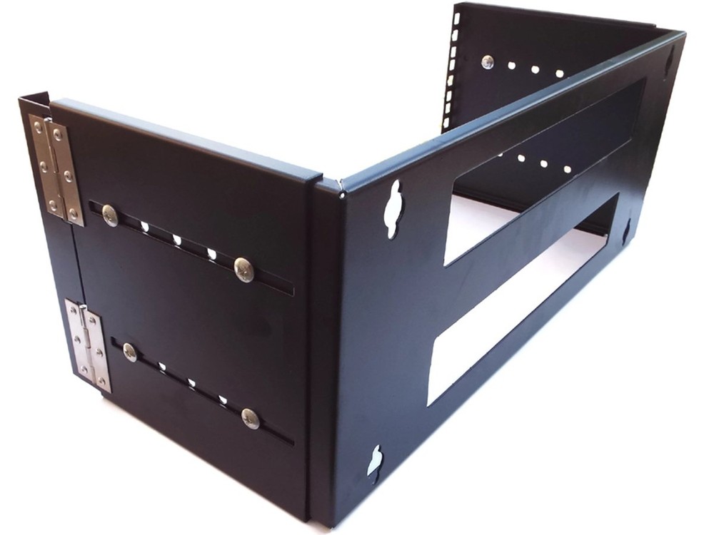 CNAweb 4U 19-Inch Hinged Extendable Network Wall Mount Equipment Rack Bracket